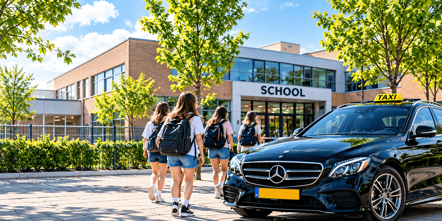 Schoolvervoer met taxi in Rotterdam